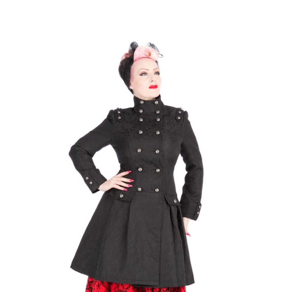 Chic Double-Breasted Black Trench Coat
